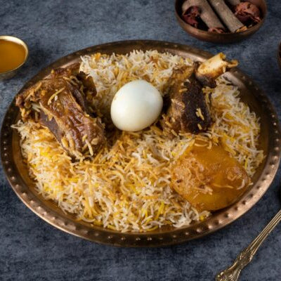 Egg with Mutton Biriyani