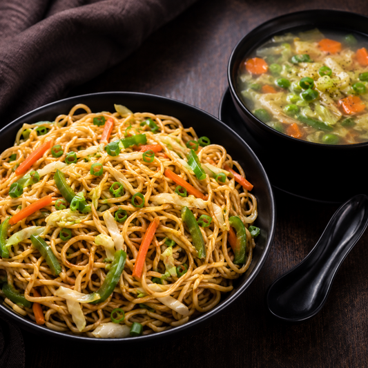 Veg Noodles + Veg Soup