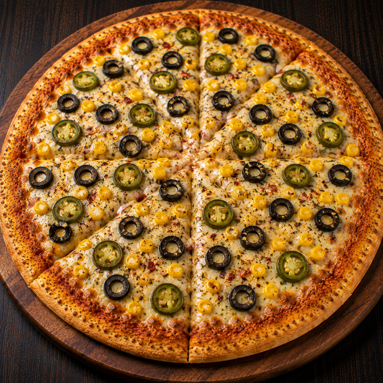 Italian Celebration (Black Olive, Jalapeno & Sweet Corn)