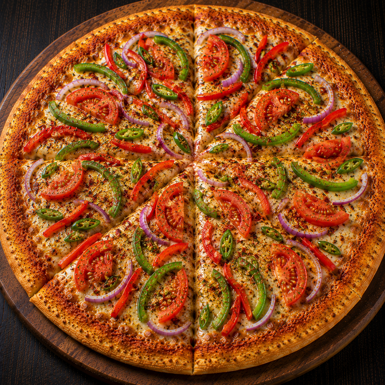 Spicy Delight (Onion, Capsicum, Tomato, Red Paprika, Green Chilly and Indian Spice)