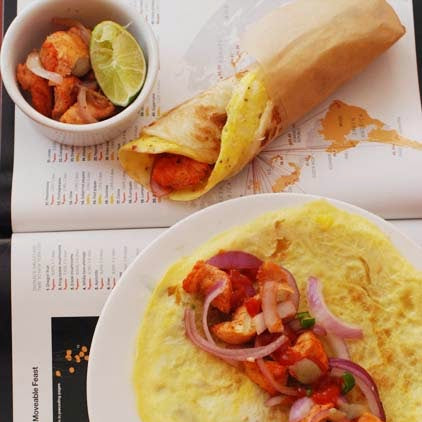 Egg with Chicken Roll