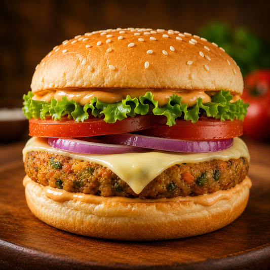 Veg Burger with Cheese