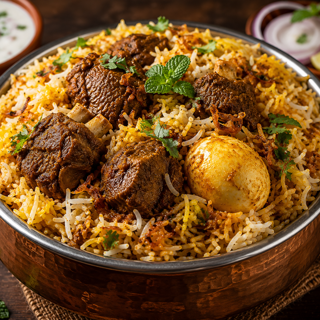 Egg Mutton Biryani