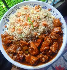 Chicken Fried Rice with Chilli Chicken (3 pcs )