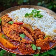 Katla Fish Rice Thali