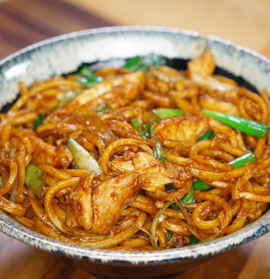 Chicken Pan Fried Noodles